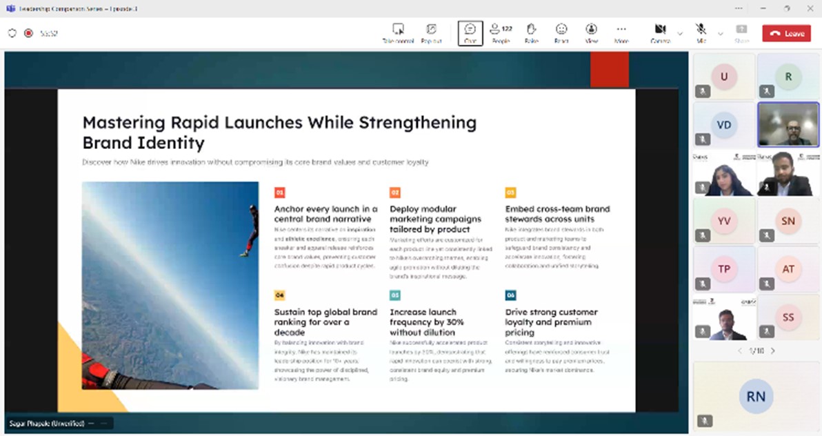 Screenshot from the Leadership Companion Series Ep-3 online session
