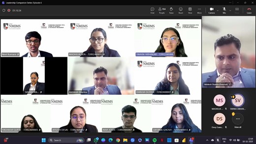 Screenshot from the Leadership Companion Series Ep-6 online session