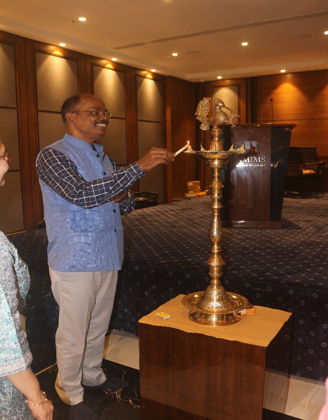 Lighting of ceremonial Lamp by Dean Dr Jagannath Sahoo at Parichay 2026
