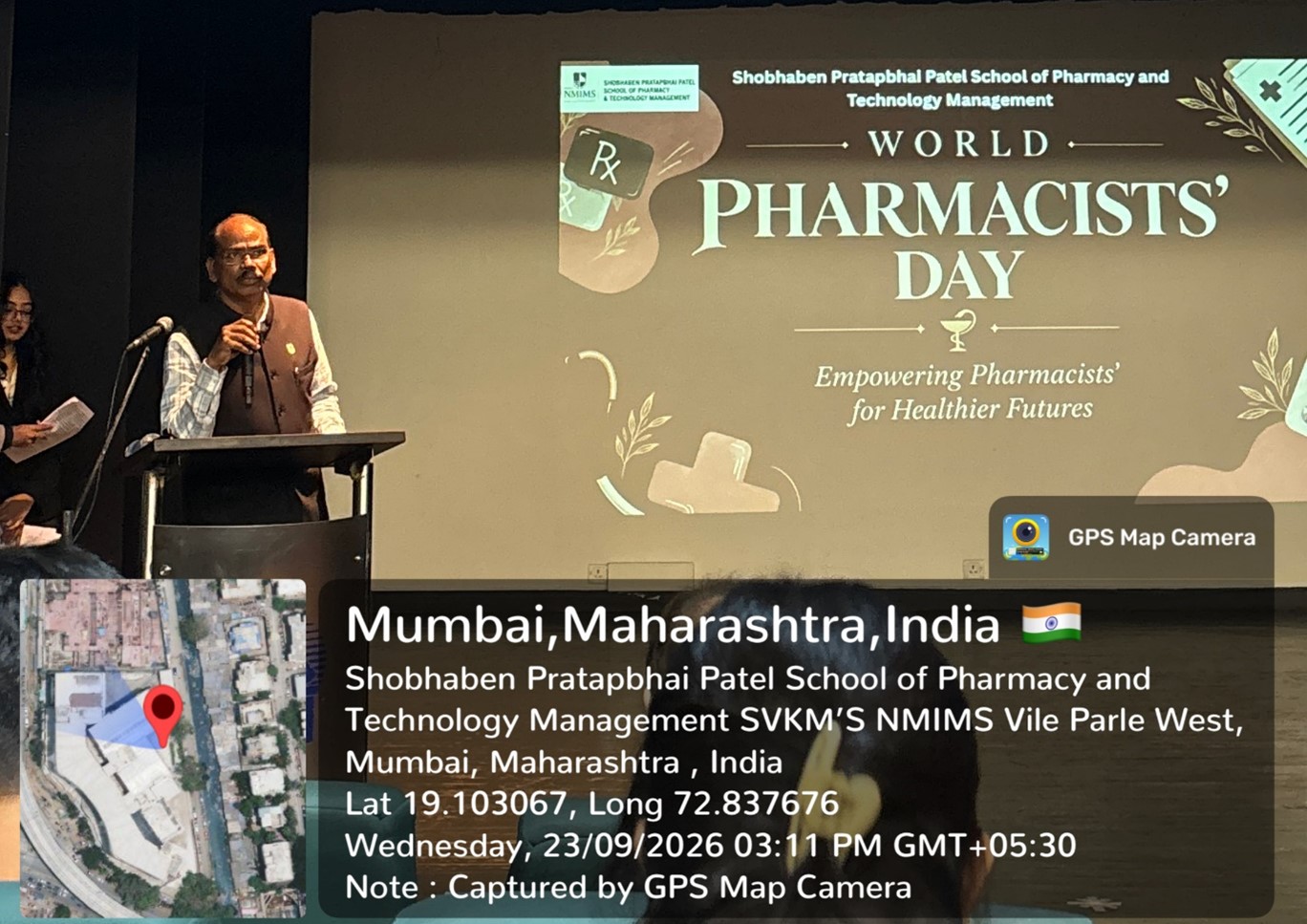 Dean Dr Jagannath Sahoo delivering inaugural speech on World Pharmacist Day 2026